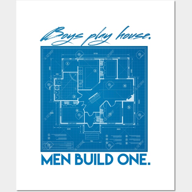 Men Build Wall Art by Keakevene13